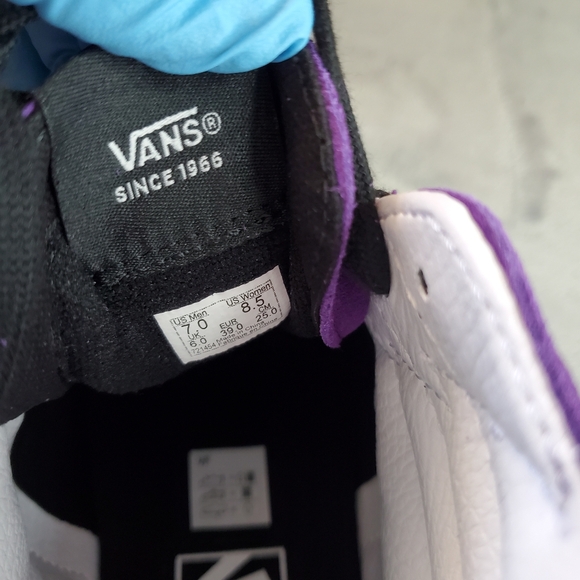 Vans Sk8-Hi Bolt Chrome Flash Acai Women Size 8.5, Men Size 7 - Picture 8 of 10